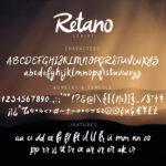 Retano Script Font Poster 5