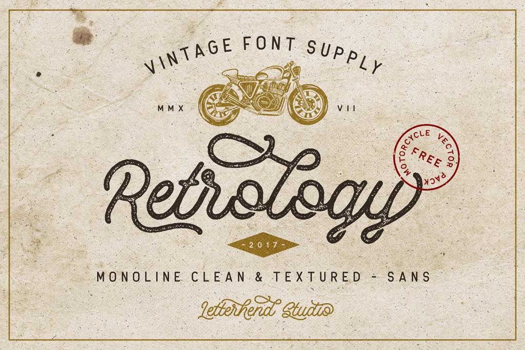 Retrology Font Poster 1