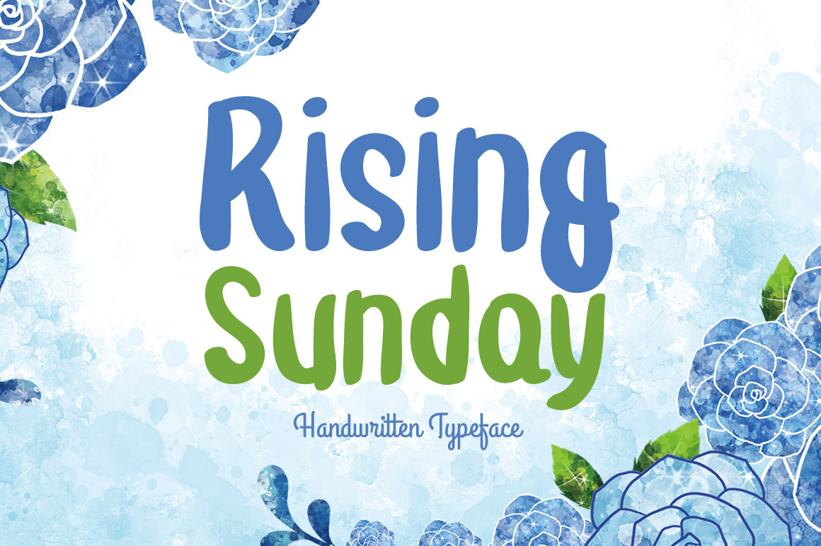 Rising Sunday Font Poster 1