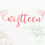 Riztteen Font Poster 1