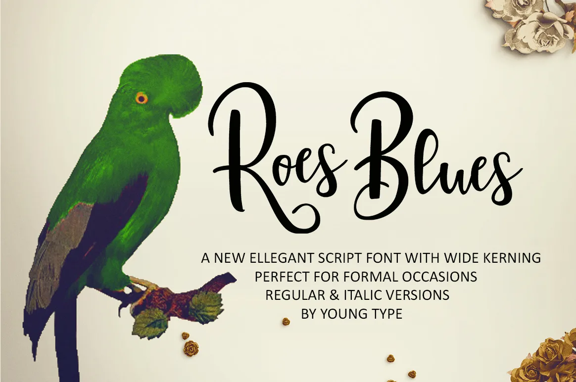 Roes Blues Font Roes Blues Font Poster 1