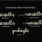 Roes Blues Font Poster 5