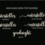 Roes Blues Font Poster 5