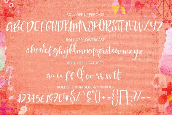 Roll off Font Roll off Font Poster 1