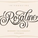 Rosaline Script Font Poster 1