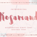 Rosamund Script & Extras Font Poster 1