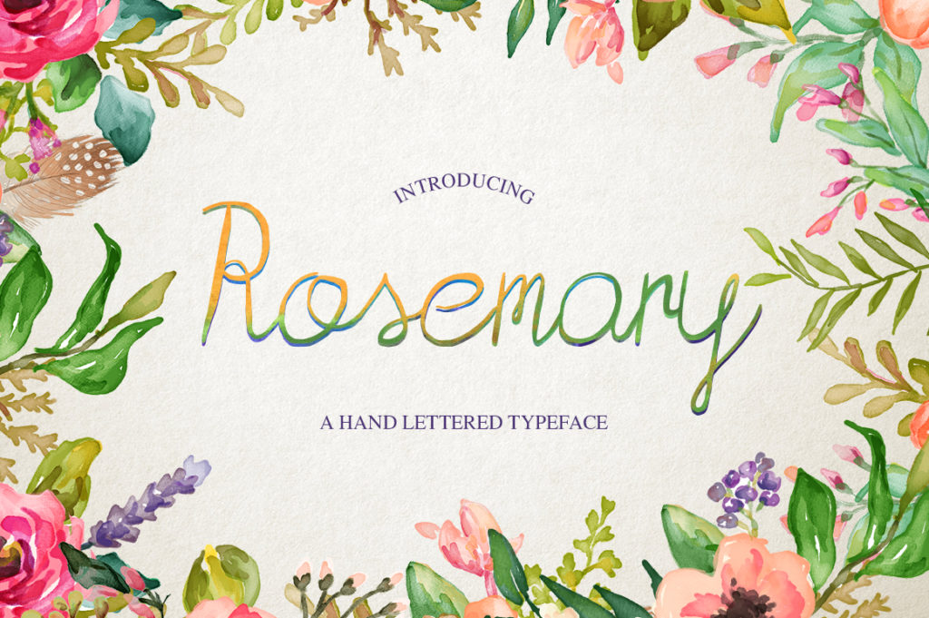 Rosemary Font Poster 1