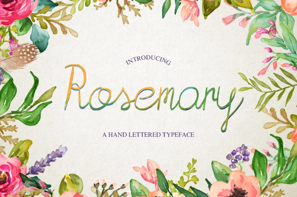 Rosemary Font Rosemary Font Poster 1