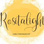 Rositalight Font Poster 1