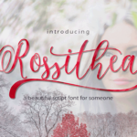 Rositha Font Poster 1