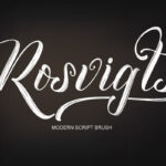 Rosvigts Brush Font Poster 1