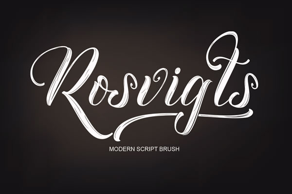 Rosvigts Brush Font Poster 1
