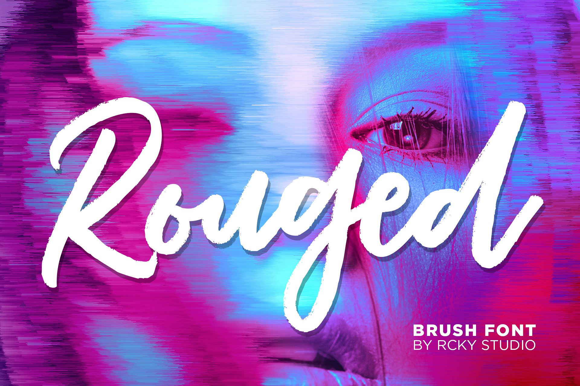 Rouged Font Poster 1