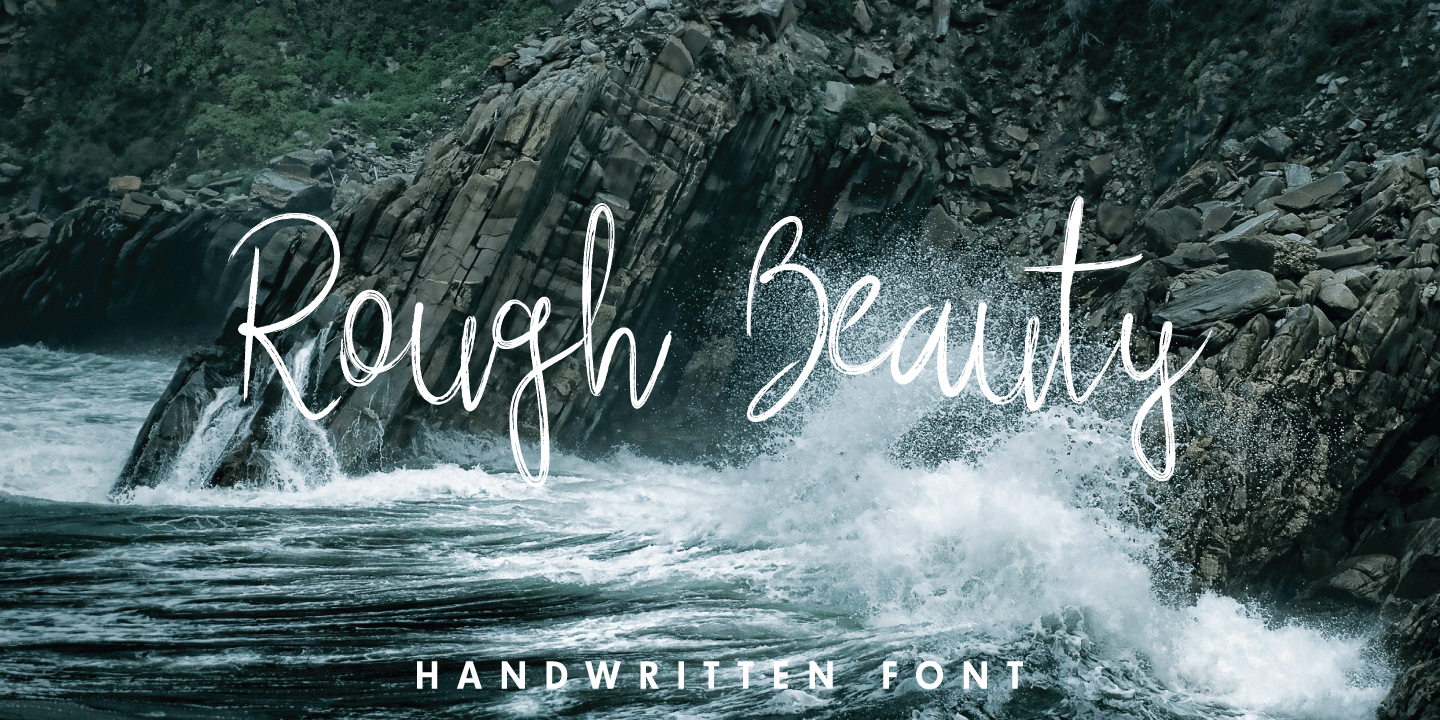 Rough Beauty Font Poster 1