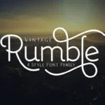 Rumble Family Font Poster 1