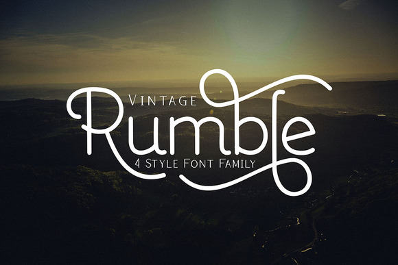 Rumble Family Font Poster 1