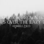 Rumble Family Font Poster 6