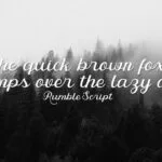 Rumble Family Font Poster 7