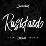 Rushtard Brush Font Poster 1