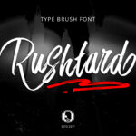 Rushtard Brush Font Poster 9