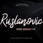 Ruslanovic Font Poster 1