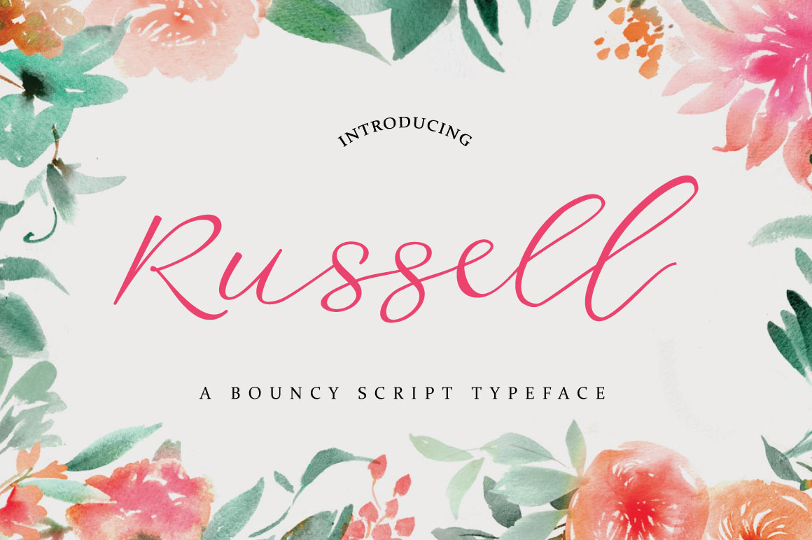 Russell Font Poster 1