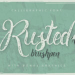 Rusted Brushpen Font Poster 1