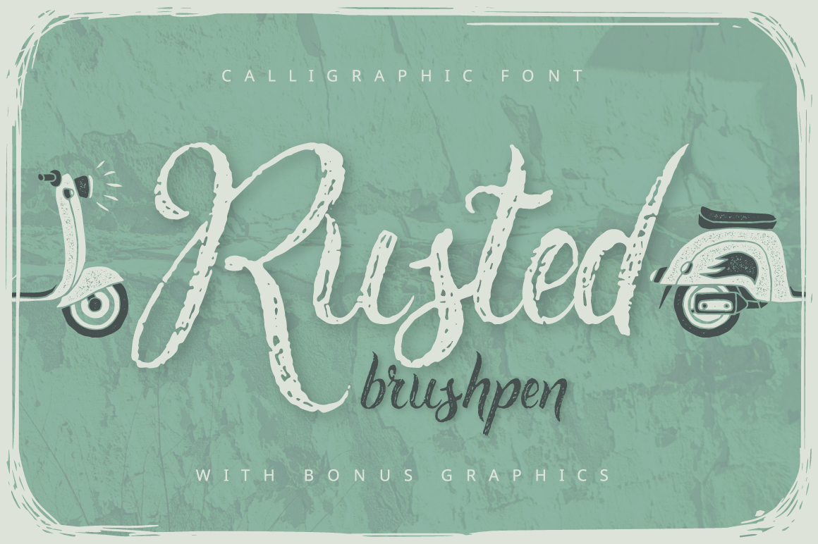 Rusted Brushpen Font