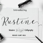 Rustine Font Poster 1