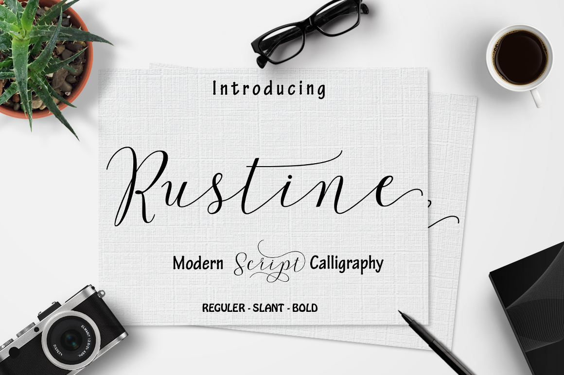 Rustine Font Poster 1