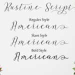 Rustine Font Poster 2