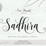 Sadhira Script Font Poster 1