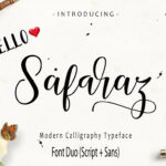 Safaraz Font Poster 1