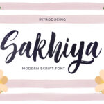 Sakhiya Font Poster 1