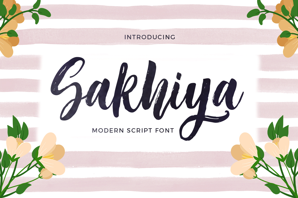 Sakhiya Font Poster 1