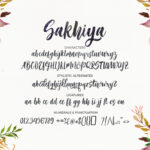 Sakhiya Font Poster 8