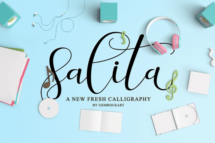 Salita Script Font Poster 1