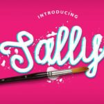 Sally Script Font Poster 1