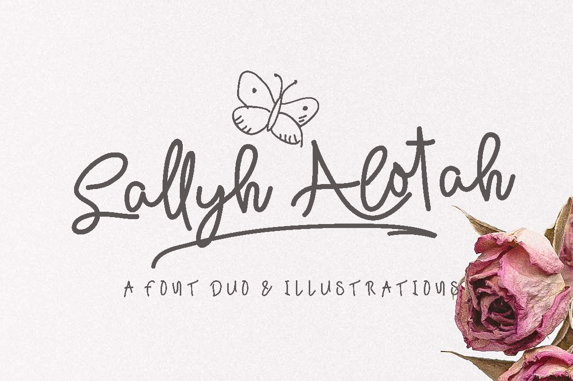 Sallyh Alotah Font Poster 1