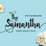 Samantha Font Poster 1