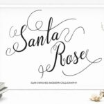 Santa Rose Font Poster 1