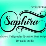Saphira Font Poster 1