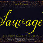 Sauvage Font Poster 1