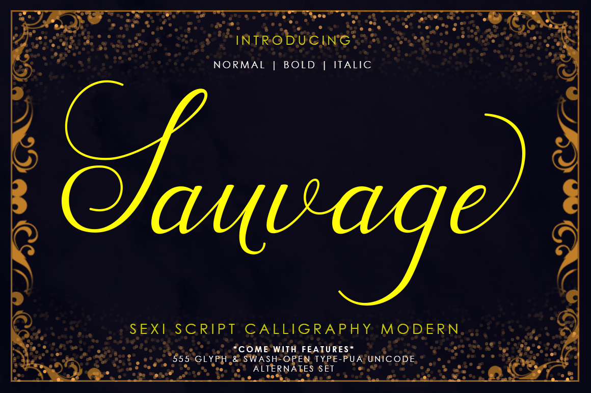 Sauvage Font Poster 1