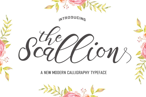 Scallion Font Poster 1