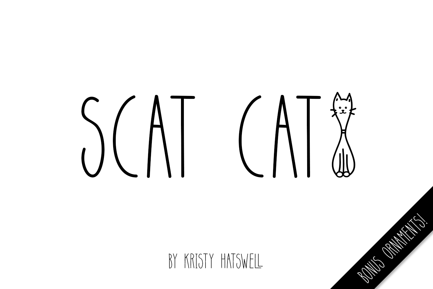 Scat Cat Font Poster 1