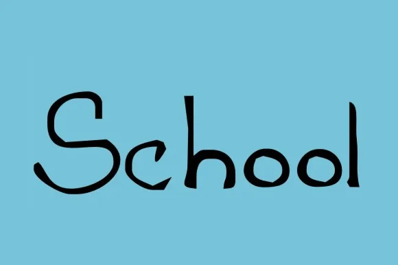 School Font School Font Poster 1