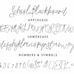 School Blackboard Font Poster 1