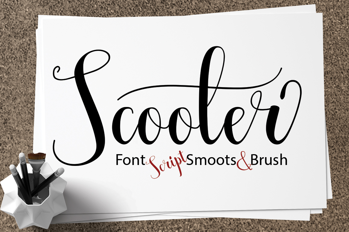 Scooter Font Poster 1