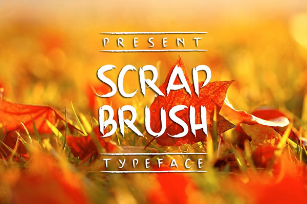 Scrap Brush Font Poster 1